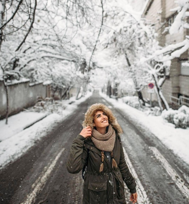 иран тегеран снег снегопад