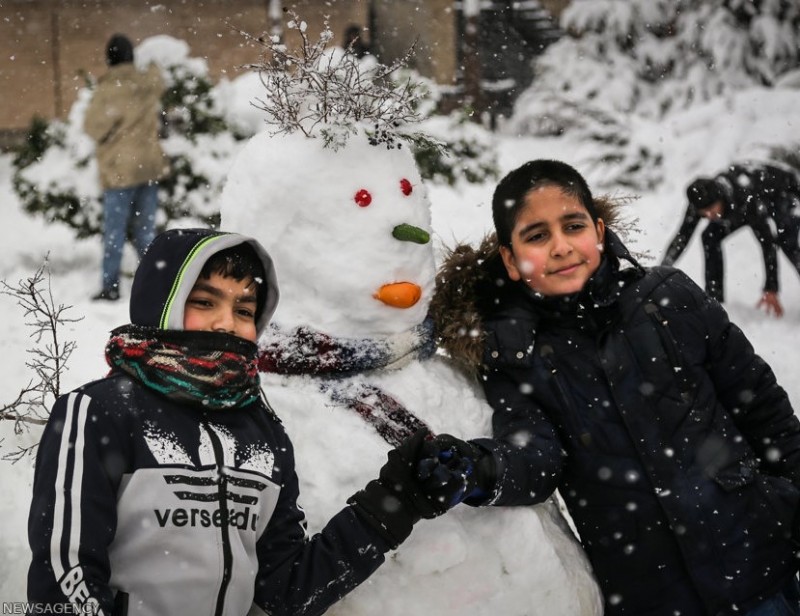 иран тегеран зима снег снегопад
