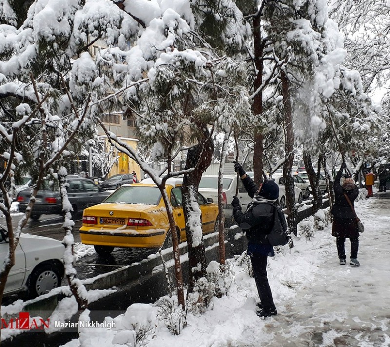 Снегопад в Тегеране, Иран